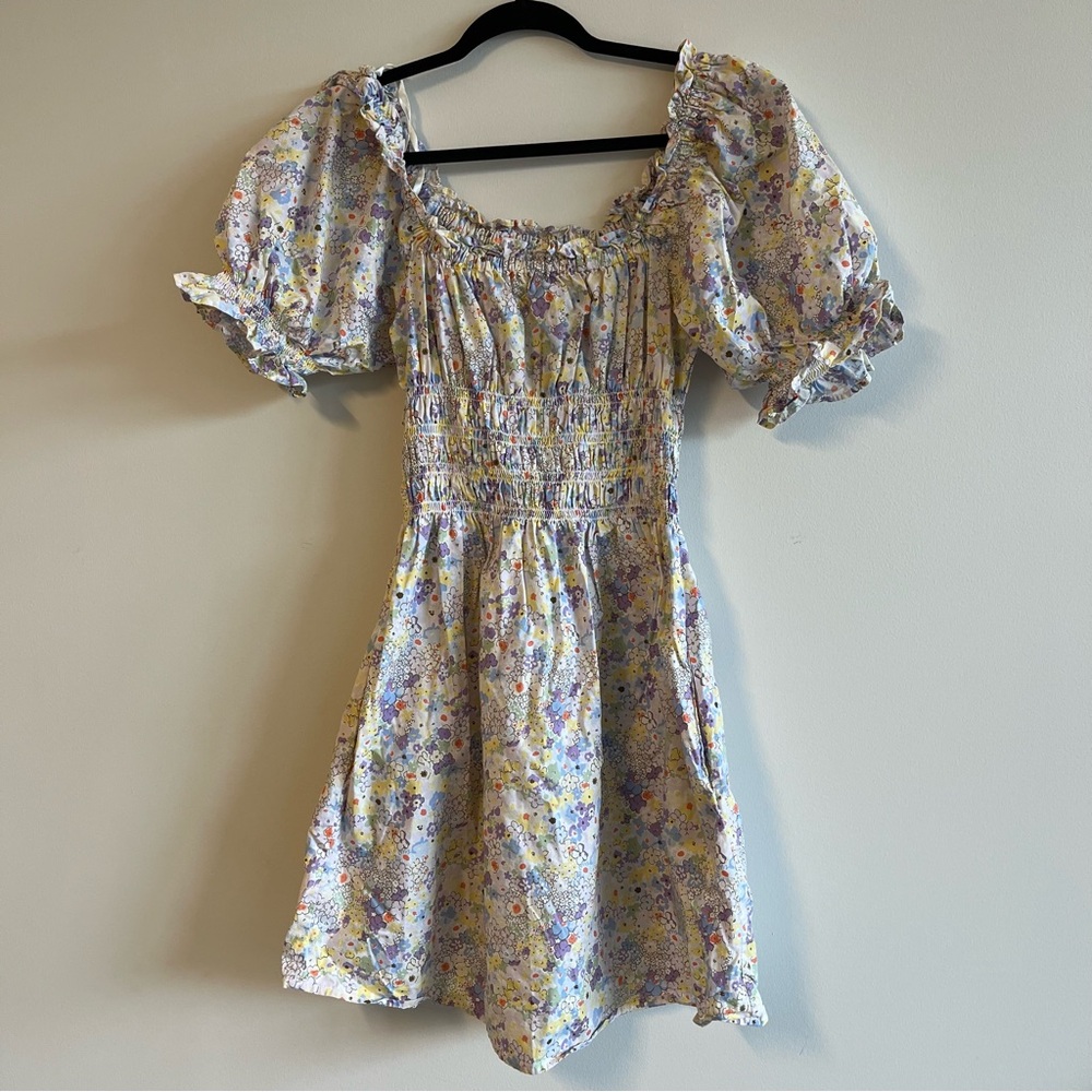 Levi's Puff Sleeve Verenne Floral Milkmaid Dress